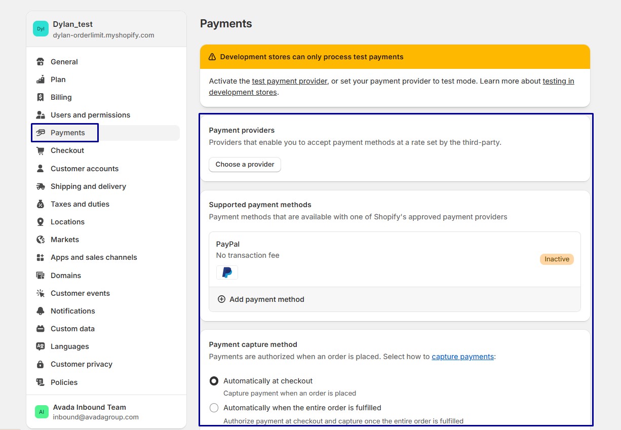 Configure payment gateways